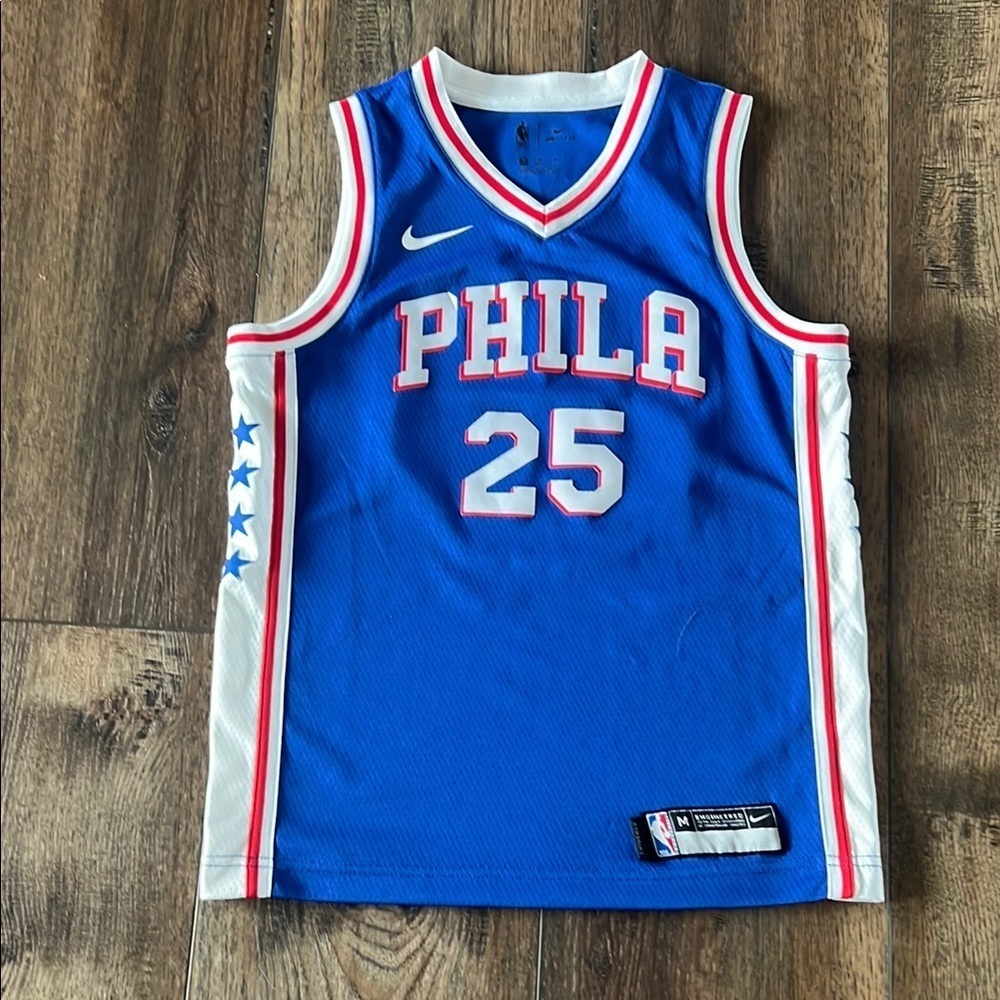 Nike Engineered Philadelphia Phila 76ers Ben Simmons 25 Jersey NBA Size Medium
